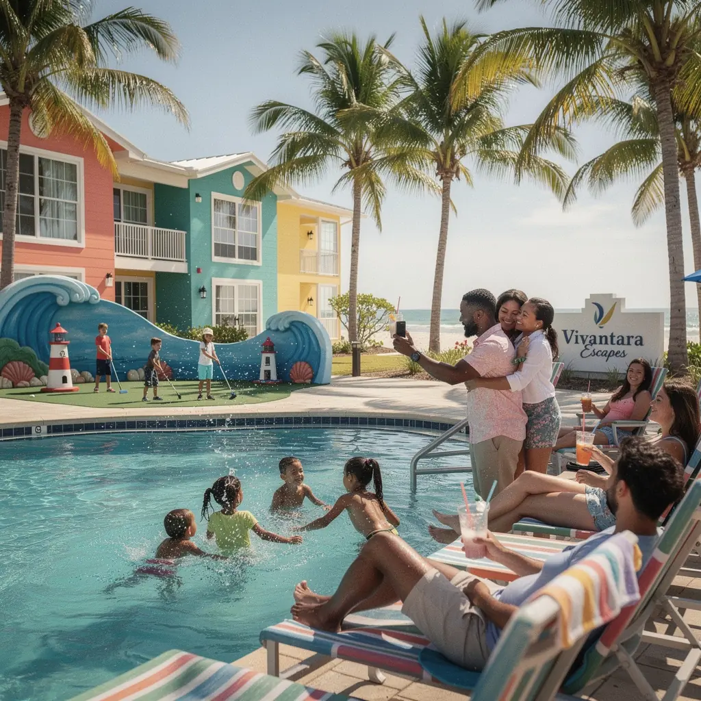 Luksusowy statek wycieczkowy płynący po błękitnych wodach oceanu, z pasażerami cieszącymi się słońcem na pokładzie.