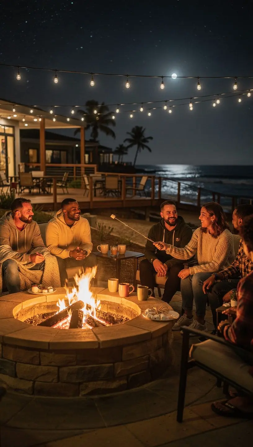 Widok na luksusowy statek wycieczkowy na tle zachodzącego słońca.